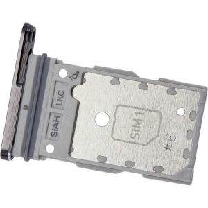 Tiroir Carte SIM pour Samsung Galaxy S23 Ultra (SM-S918B/DS) Slot Dual-Nano-SIM Originale Noir Fant&ocirc;me