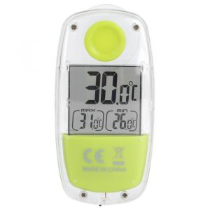 Thermom&egrave;tre Fen&ecirc;tre Digital Solaire LCD avec Ventouse M&egrave;tre Temp&eacute;rature &Eacute;lectrique pour Int&eacute;rieur Ext&eacute;rieur