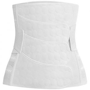 Ceinture de maintien post-partum pour la r&eacute;cup&eacute;ration apr&egrave;s c&eacute;sarienne - Ceinture de soutien abdominale/taille/pelvienne (Blanc -L)