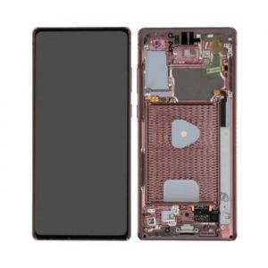 Ecran LCD + Tactile Soft Oled Bronze Mystique avec Ch&acirc;ssis Pour Samsung Galaxy Note 20 5G N981/Galaxy Note 20 N980
