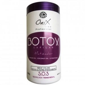 Botox Onix Capillaire Matizador Soin Déjaunissant Violet Huile dArgan et Coco 1000ml