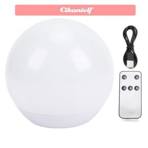 Boule lumineuse LED veilleuses de chambre denfant sans fil de 6 pouces lampe globe rechargeable pour f&ecirc;te de jardin int&eacute;rieure
