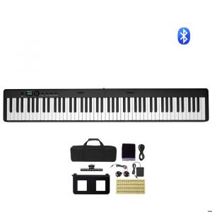 Piano Clavier Pliable-Duoku-88 Touches-Bluetooth et MIDI un Piano Num&eacute;rique &Eacute;lectronique Portable Pliable Comprend un Support