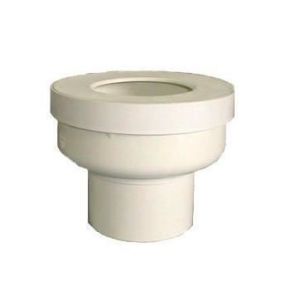 Pipe WC coudée - Nicoll - 85/107-100 - PVC blanc - Joint élastomère