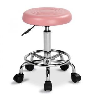 ALIGHTUP - Tabouret de massage tabouret à roulettes pivotantrond 33x 33 x 61cm rose