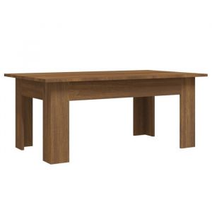 Table basse - SWEETY - chêne marron - 100x60x42 cm - bois dingénierie - Pour Salon - 815428