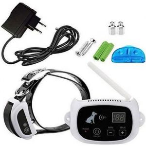 Cl&ocirc;tures anti-fugue pour chien sans fil rechargeable imperm&eacute;able Collier &eacute;tanche COLLIER ANTI-FUGUE