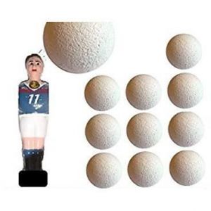 11 balle de baby foot liéges blanches BONZINI - AN-IVM8-C8Z0