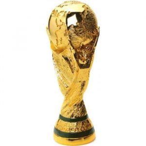 Troph&eacute;e dor de Football Troph&eacute;e de Coupe du Monde R&eacute;plique de Coupe du Monde en R&eacute;sine de 21 cm