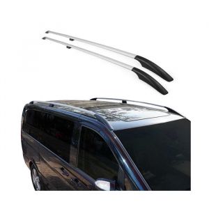 Barres de toit longitudinales - OMAC - Renault Kangoo 2008-2021 L1 - Aluminium - Gris - Résistant à la corrosion