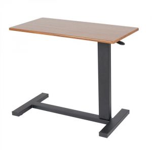 Table de Lit à roulettes - Large Table Roulante Réglable en Hauteur de 66 à 89.5 cm - Table pour Lit Médicalisé - 80x40x89.5cm