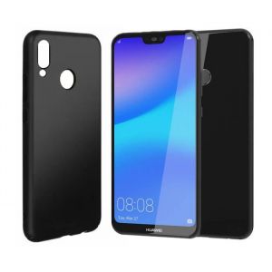Coque pour Huawei P20 Lite 5.84 Silicone Gel Flexible Résistant Ultra fine Noir - Yuan Yuan
