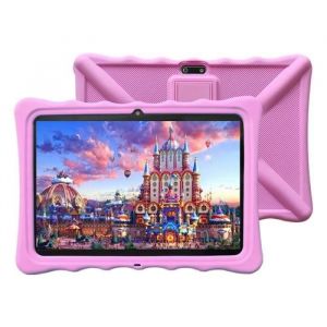 Tablette Tactile Enfant Double SIM WiFi 10.1 Pouces 4G logiciel &eacute;ducatif tablette avec &eacute;tui &agrave; l&eacute;preuve Enfant