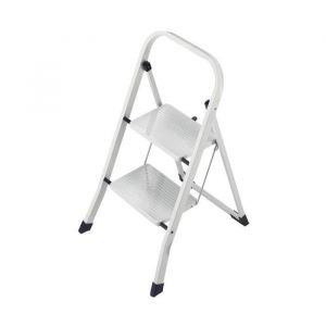 Marche pied 2 marches pliable en acier