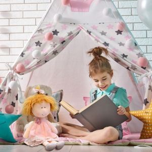 OMABETA Poup&eacute;e b&eacute;b&eacute; avec des v&ecirc;tements Poup&eacute;e de b&eacute;b&eacute; avec des v&ecirc;tements poup&eacute;e de chiffon douce et puericulture coffret Rose1