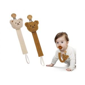 2 Pi&egrave;ces Attache Tetine Pur Coton 30 CM Accroche Tetine Bebe Convient Aux Gar&ccedil;ons Aux Filles Attaches-sucettes Bords Arrondis