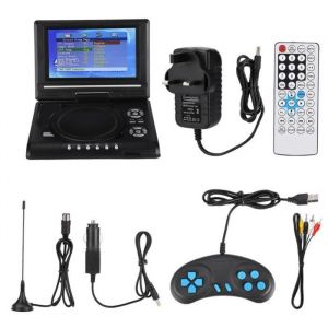 Lecteur DVD Portable - Tbest - 78 pouces - Écran Pivotant - Fonction TV - Batterie Rechargeable