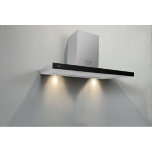 Hotte murale - GURARI - GCH 972 BL 120 Quatro - Inox - Verre - 850 m&sup3;/h