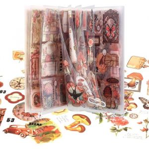 Autocollant Scrapbooking Sticker Stickers Aesthetic D&eacute;coratifs Adh&eacute;sif pour DIY Bullet Journal Album Bricolage Artisanat Label