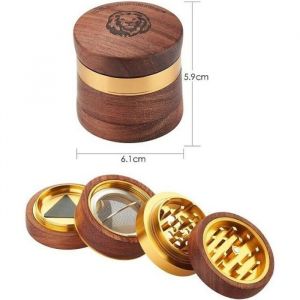 Wooden Grinder 60mm 4 layers Champ High