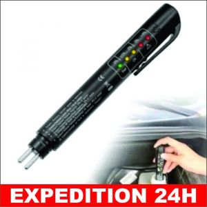 Dot 3/4/5 Testeur de Liquide de Frein testeur de Liquide de Frein avec Affichage 5 LED pour véhicule Automobile testeur de