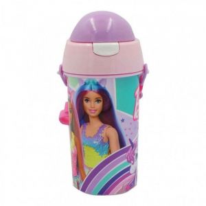 Gourde - BARBIE - Love - 500 ml - PVC de haute qualité - Sangle amovible