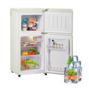 R&eacute;frig&eacute;rateur cong&eacute;lateur 60 litres 38L+22L Frigo &agrave; deux portes 102 kWh/an -27&deg;C ∽ 13&deg;C r&eacute;frig&eacute;rateur avec &eacute;clairage LED blanc