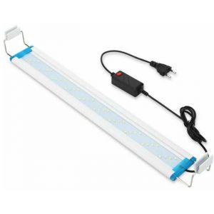 Eclairage Aquarium LED Ultra-mince Rampe LED Aquarium avec 3 Modes Lumi&egrave;re r&eacute;glable D&eacute;coration Aquarium (Bleu Blaet Rouge) 28 cm