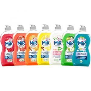 Liquide Vaisselle - Mir - Assortiment 7 Parfums - Vinaigre - Aloe Vera - 450ml