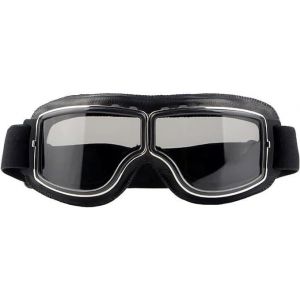 Lunette Moto Vintage Lunettes de Moto pour Casque de Motocross Lunettes de s&eacute;curit&eacute; pour moto tout-terrain