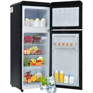 Rfrigrateur rtro 105541455cm Rfrigrateur-conglateur combin deux portes volume total 92 litres181 kWhan -27C 13C