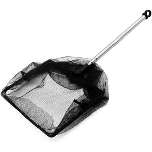 Épuisette Télescopique - Aquarium - 26-45CM - Nylon - Acier Inoxydable - Réglable