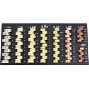 Monnayeur euro Plateau de tri pour pi&egrave;ces de monnaie - Plateau range-pi&egrave;ces Euro