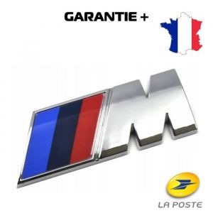 Badge Logo pour BMW M Sport brillant 90mm X 30mm Embleme serie NEUF