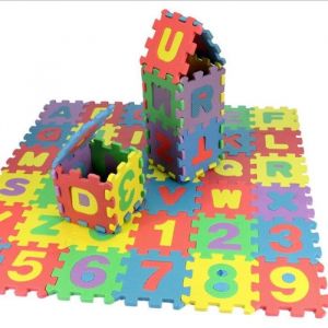 Tapis déveilTapis de jeu Alphabet 36 pièces jouets pour enfants exercice de verrouillage Puzzle en mousse EVA - Type 36pcs