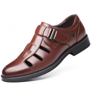 Chaussure Mocassins étét sandales homme Marron Doublure cuir pu Chaussure de ville daim mariage Derby cérémonie soirée costume