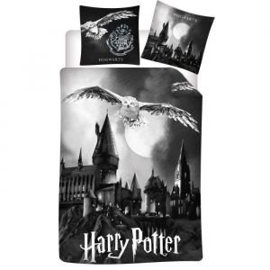 Parure de lit Harry Potter - Edwige La Chouette - Housse de couette 140x200 cm - Taie 65x65 cm - 100% coton