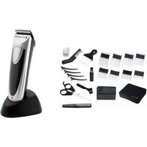 Tondeuse &agrave; Cheveux REMINGTON HC4110 - Lames Acier Inoxydable 8 Guides de Coupe Utilisation Avec/Sans Fil