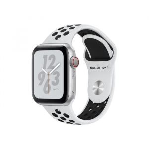 Apple  Apple Watch Series 4 Nike+ - Aluminium Argent Case - Platinum - Noir Band (2019) - Reconditionné - Excellent état