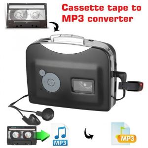 Convertisseur de cassette portable en MP3 lecteur de musique audio USB convertisseur de cassette en MP3 - Lecteur enregist BALADEUR