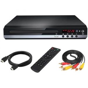 Lecteur DVD compact entr&eacute;e USB sans r&eacute;gion lecteur CD de sortie HDMI et AV UHD 1080P pour lecteur CD CD de karaok&eacute; &agrave; prerryia