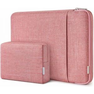 Housse de Protection INATECK pour MacBook Air Pro M4/M3/M2/M1 - Rouge - 13 pouces - 360° Protection