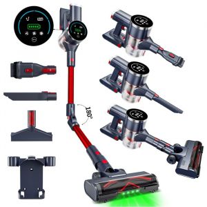Aspirateur balai sans fil aspirateur sans fil hyper puissant 35KPA/550W multifonction 8 en 1 batterie amovible