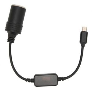 Duokon Adaptateur dalimentation allume-cigare de voiture 5 V USB C vers 12 V Convertisseur Allume-cigare USB C telephonie gps