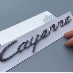 Logo Cayenne Original Sticker Coffre Voiture Embl&egrave;me Badge Insigne Autocollant Pour Porsche