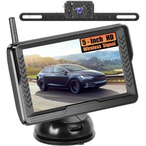 Cam&eacute;ra de Recul sans Fil Cam&eacute;ra de Recul HD IPS 5 Pouces &Eacute;tanche IP69 Vision Nocturne