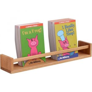 &Eacute;tag&egrave;re murale - &Eacute;tag&egrave;re Murale pour Livres 60 cm - Ch&ecirc;ne massif - Rebord de protection - Livr&eacute; mont&eacute;