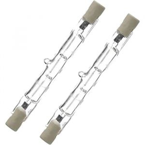 Ampoules halog&egrave;nes lin&eacute;aires g&eacute;n&eacute;riques R7s 120 W ampoules de s&eacute;curit&eacute; J78 r&eacute;flecteur halog&egrave;ne lin&eacute;aire de 78 mm lot de 2