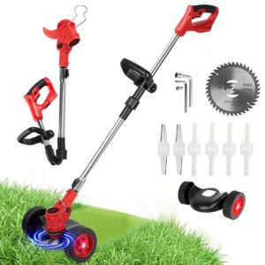 Cisaille a Gazon électrique sans fil 95-135cm Coupe-gazon télescopique - ONEVAN - Sans batterie