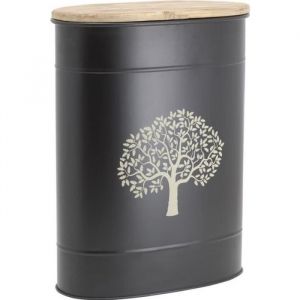Tabouret et seau à pellets en métal